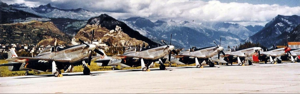 Forces Aériennes Suisses par G. Marie Print P-51D Mustang 